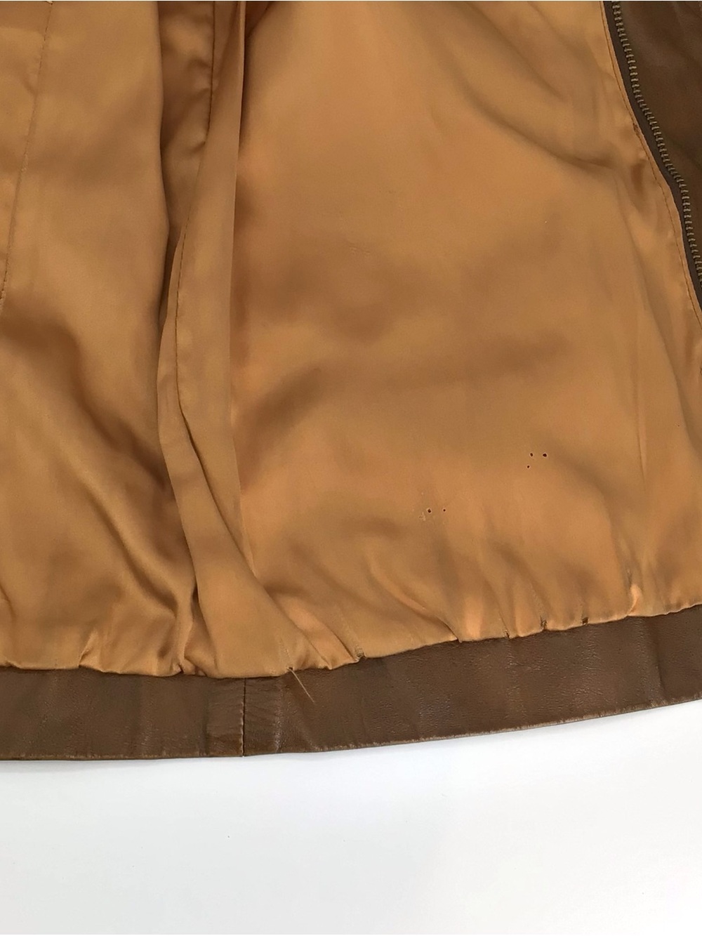 Vintage 70s Kawasaki Dealer Only RARE Genuine Leather Jacket Sz Large Brown Z-1 - Picture 15 of 16
